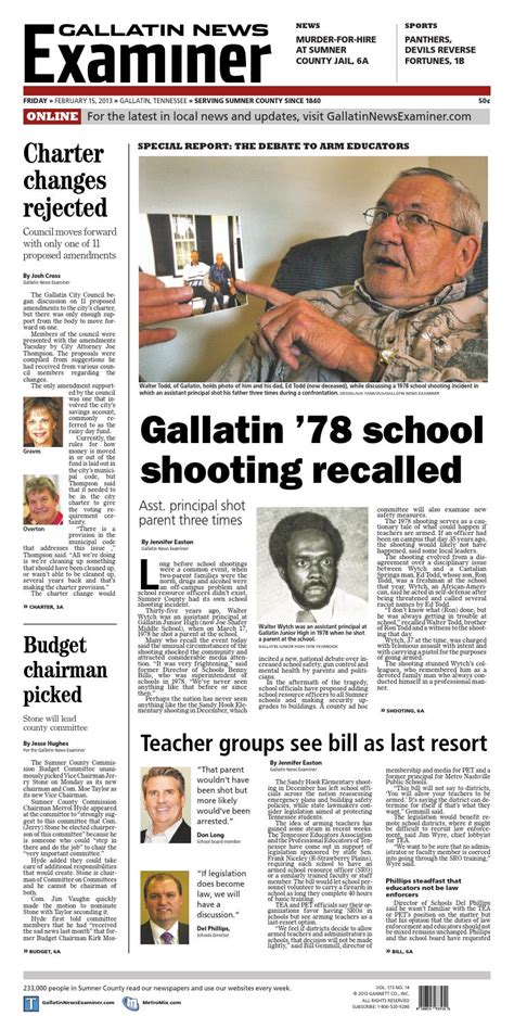 Gallatin tn newspaper. Things To Know About Gallatin tn newspaper. 